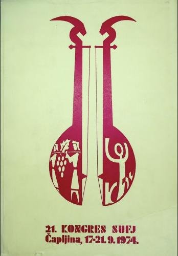 Cover for 21. kongres Saveza udruženja folklorista Jugoslavije:  Čapljina,1974