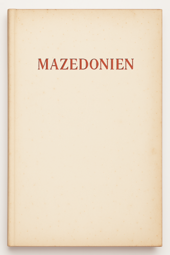 Cover for Mazedonien: Leben und Gestalt einer Landschaft